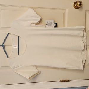 Silver Icing white Denise Tee Sz S